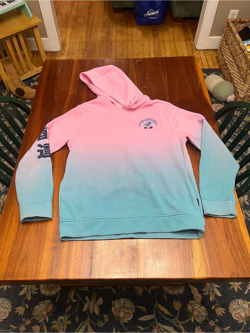 Tokyo pink and blue hoodie size large Japan